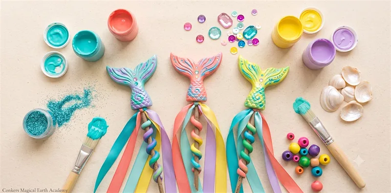 Mermaid Wand Making Masterclass at Upton Country Park; ages 4 and up