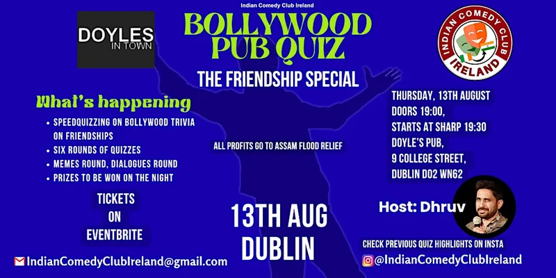 Bollywood Pub Quiz Dublin - Friendship Special