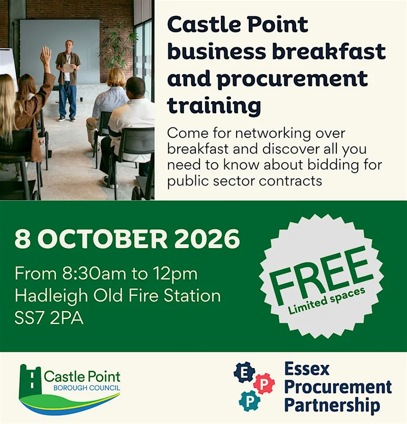 Castle Point Business Breakfast and Procurement training