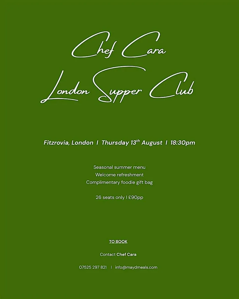 Chef Cara I London Supper Club Series