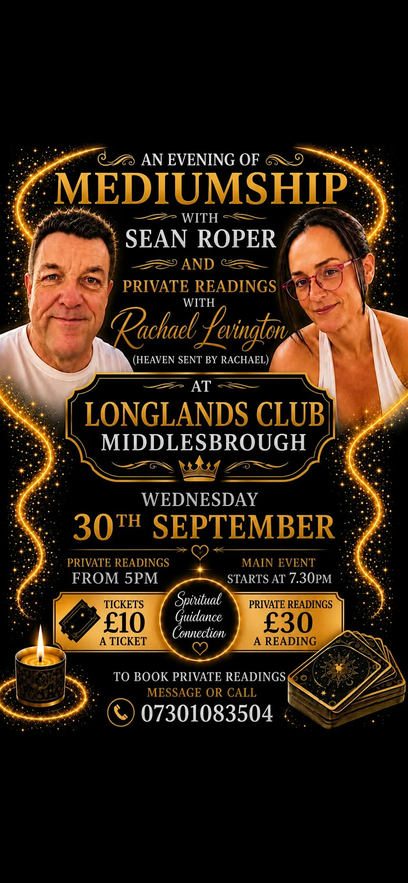 An evening of Mediumship with Sean Roper
