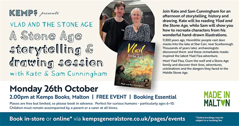 VLAD AND THE STONE AGE A Stone Age storytelling and drawing session