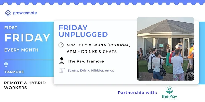 Friday Unplugged - Sauna & Social for Remote & Hybrid Employees in Tramore