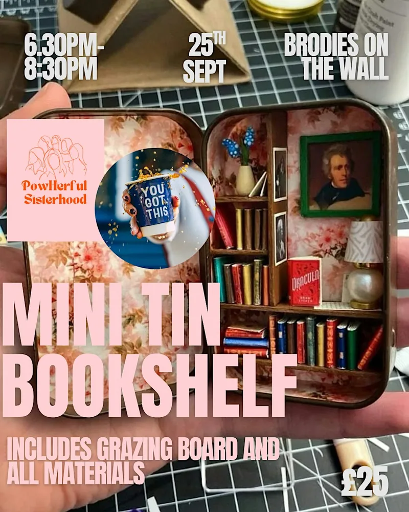 Mini Tin Bookshelf
