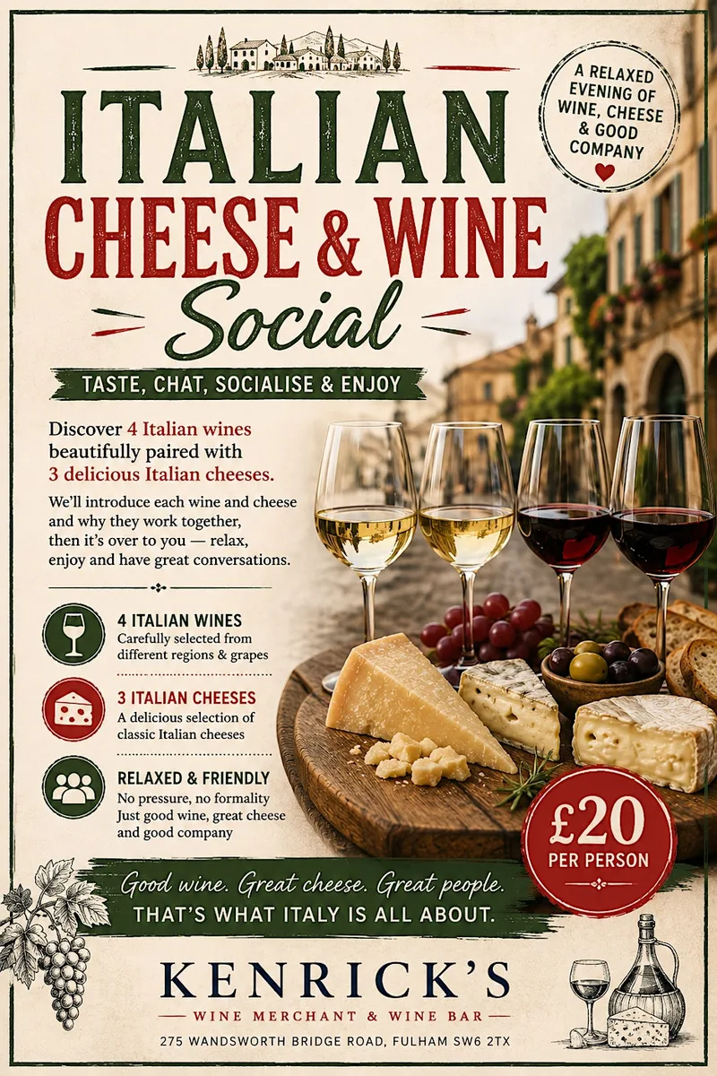 Italian Cheese & Wine Social