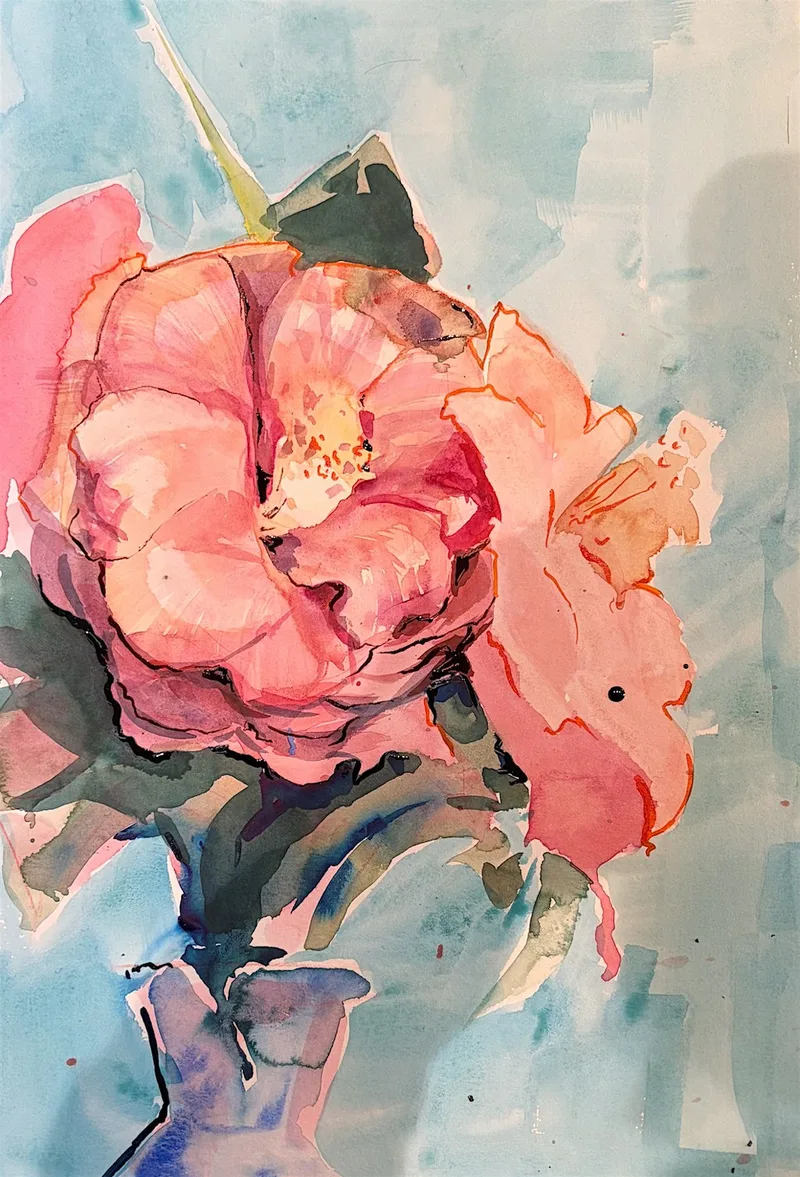 Watercolour for Absolute Beginners: Flowers in a Glass