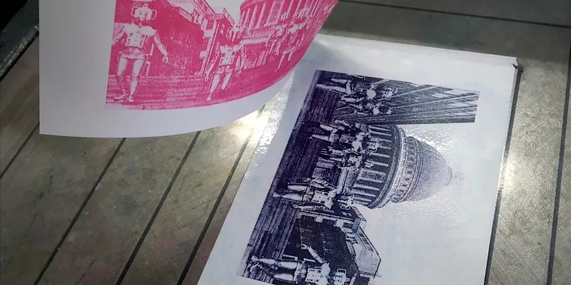 Paper Plate Lithography