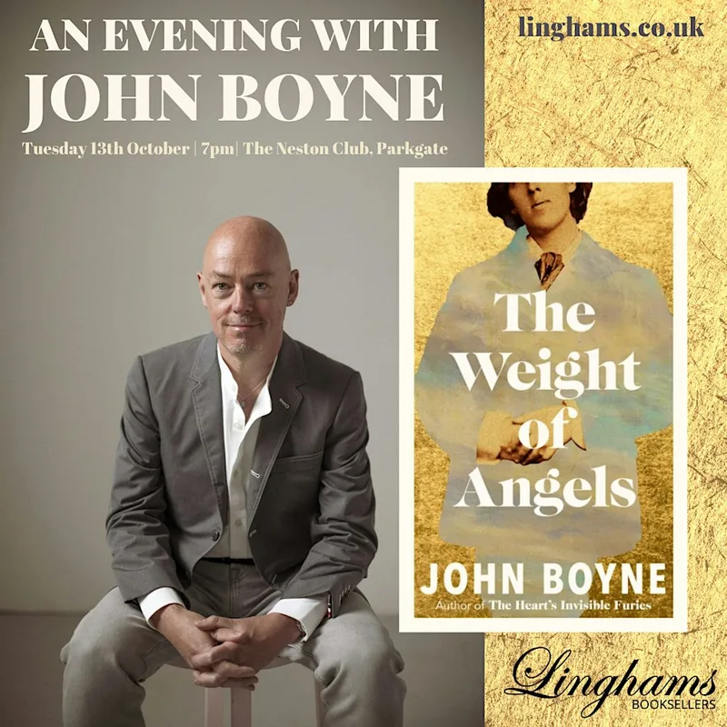 Best selling author John Boyne in conversation 13th October