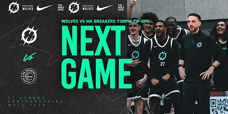 BCB Trophy Oaklands Wolves Vs Milton Keynes Breakers