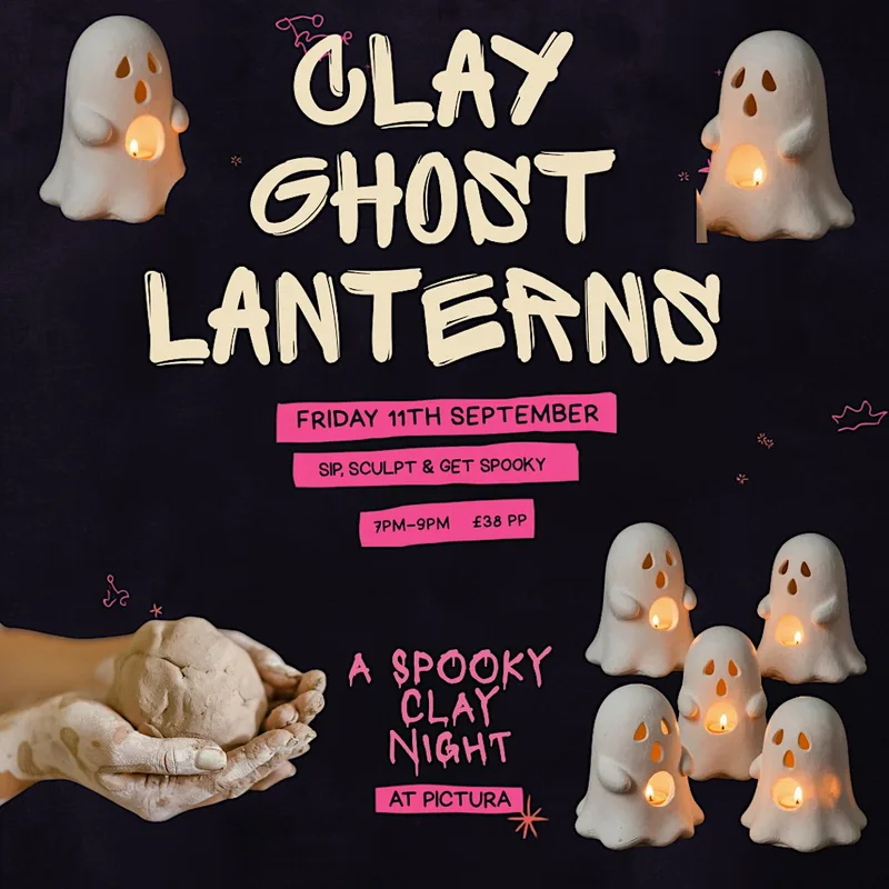 Clay Ghost Lanterns ✨