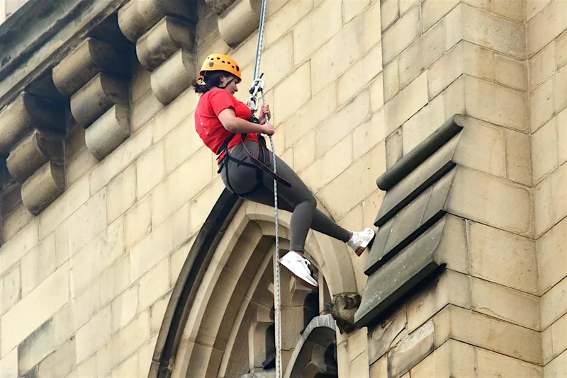 Wakefield Cathedral Abseil - Forget Me Not Children's Hospice