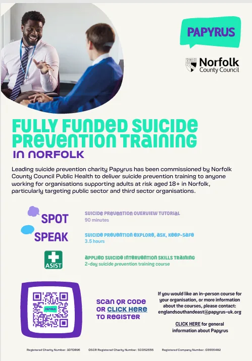 Papyrus – SPEAK – OPEN – World Suicide Prevention Day